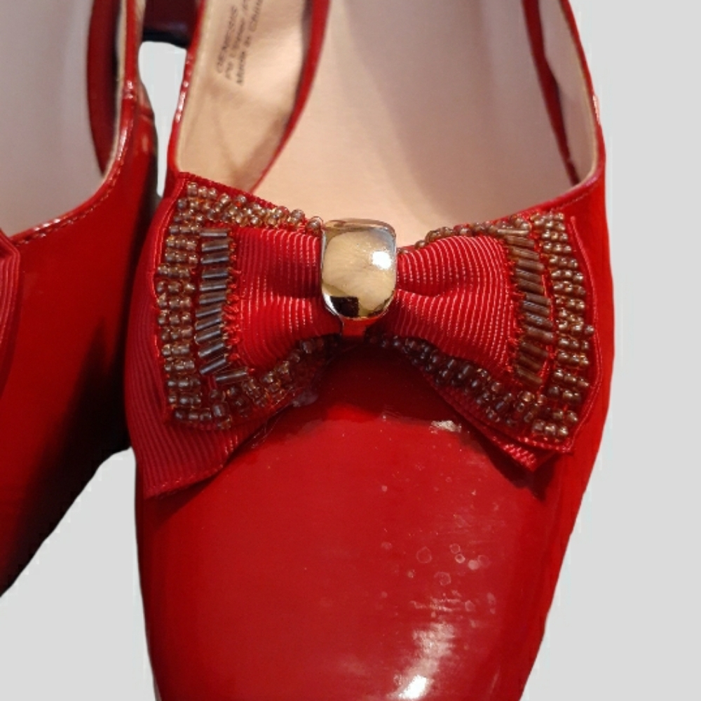 Bellini,Burgundy Sandals - Picture 5 of 7